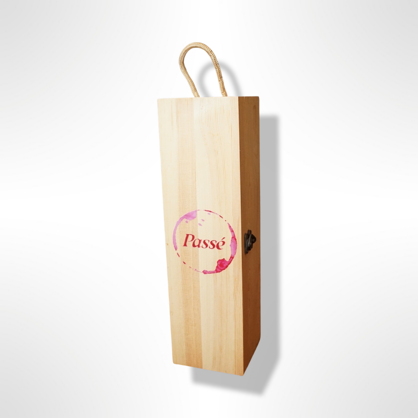 Branded Wooden Wine Box 1 bottle