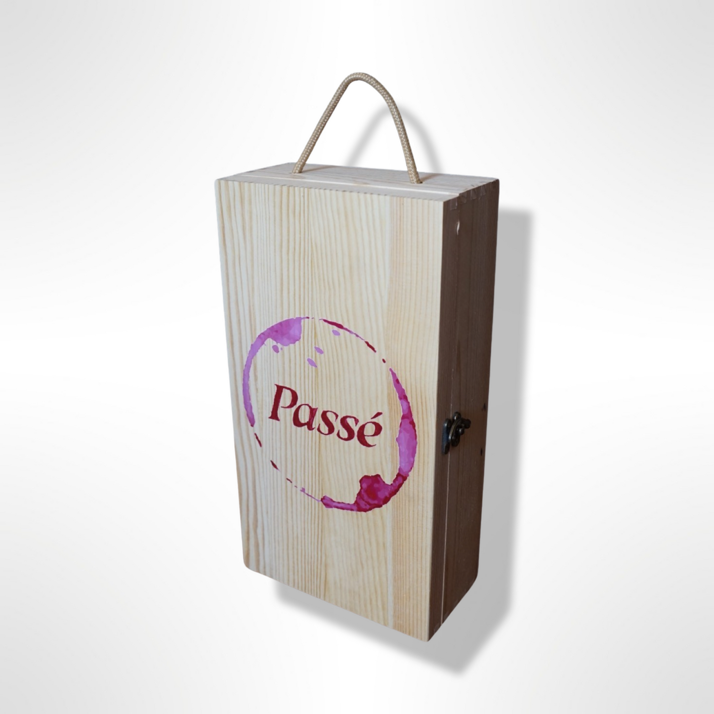 Branded Wooden Wine Box 2 bottles