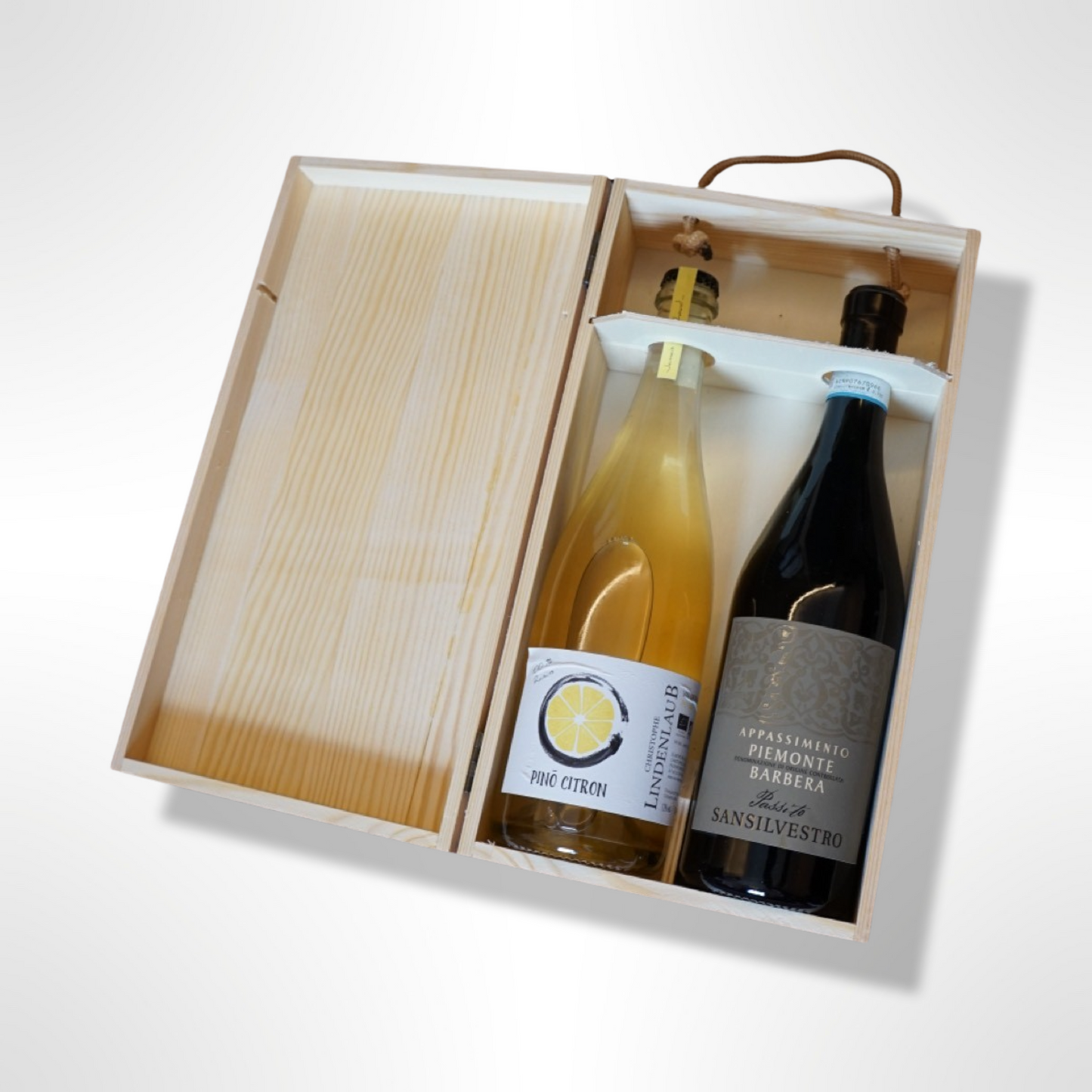 Branded Wooden Wine Box 2 bottles