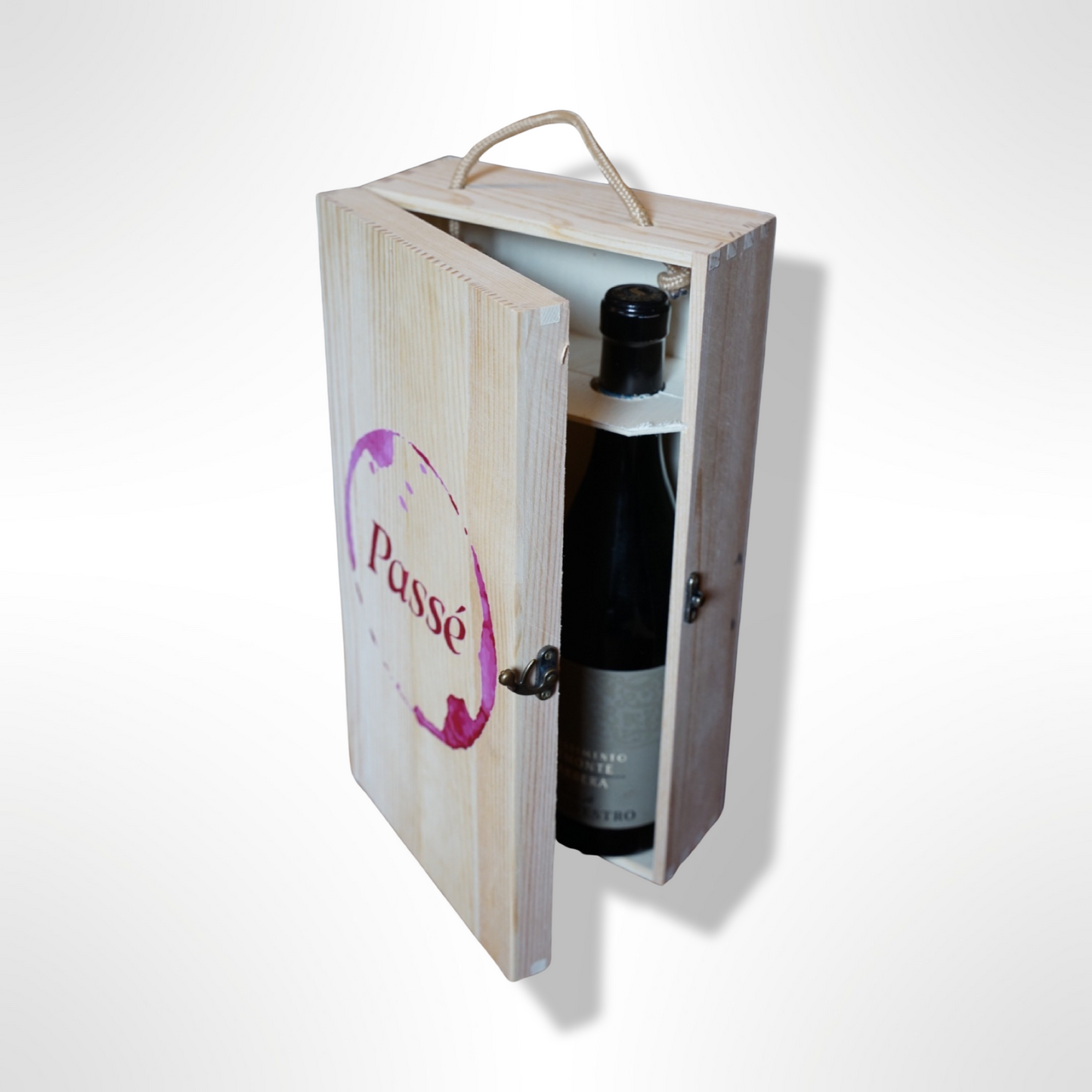 Branded Wooden Wine Box 2 bottles