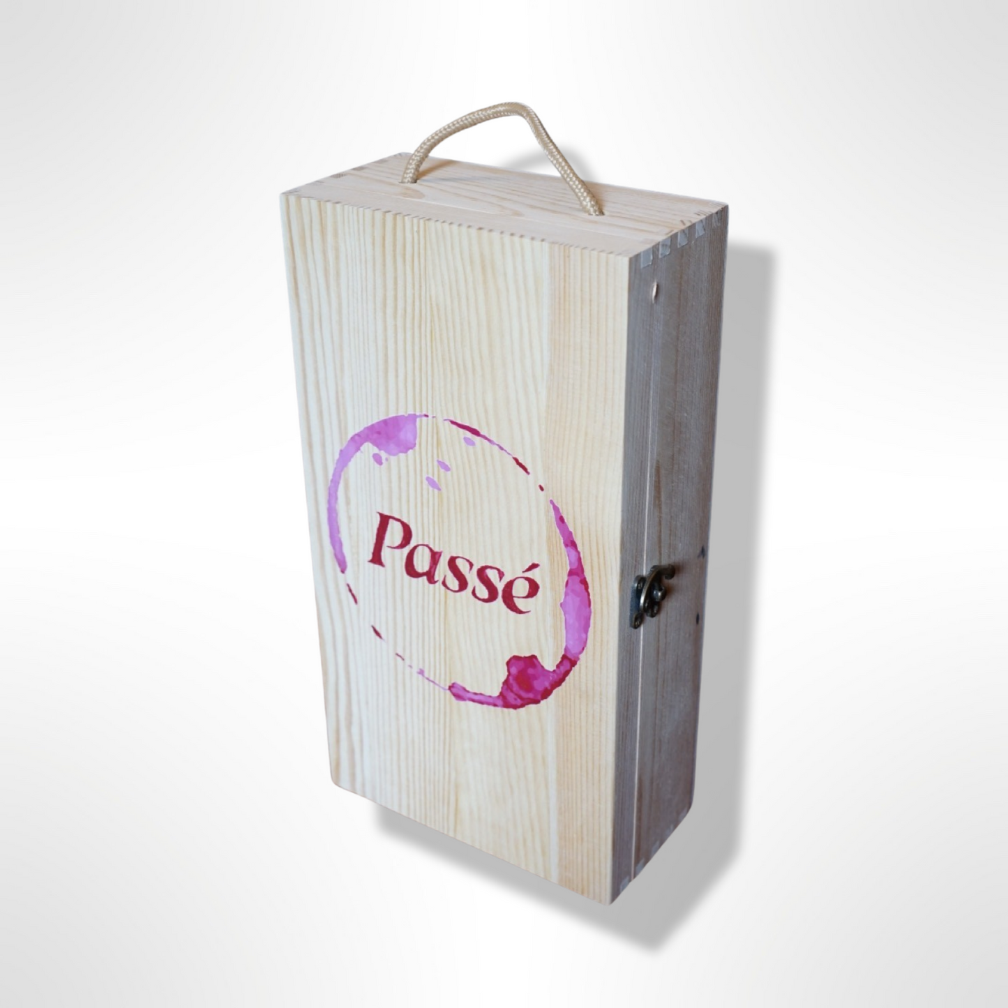 Branded Wooden Wine Box 2 bottles