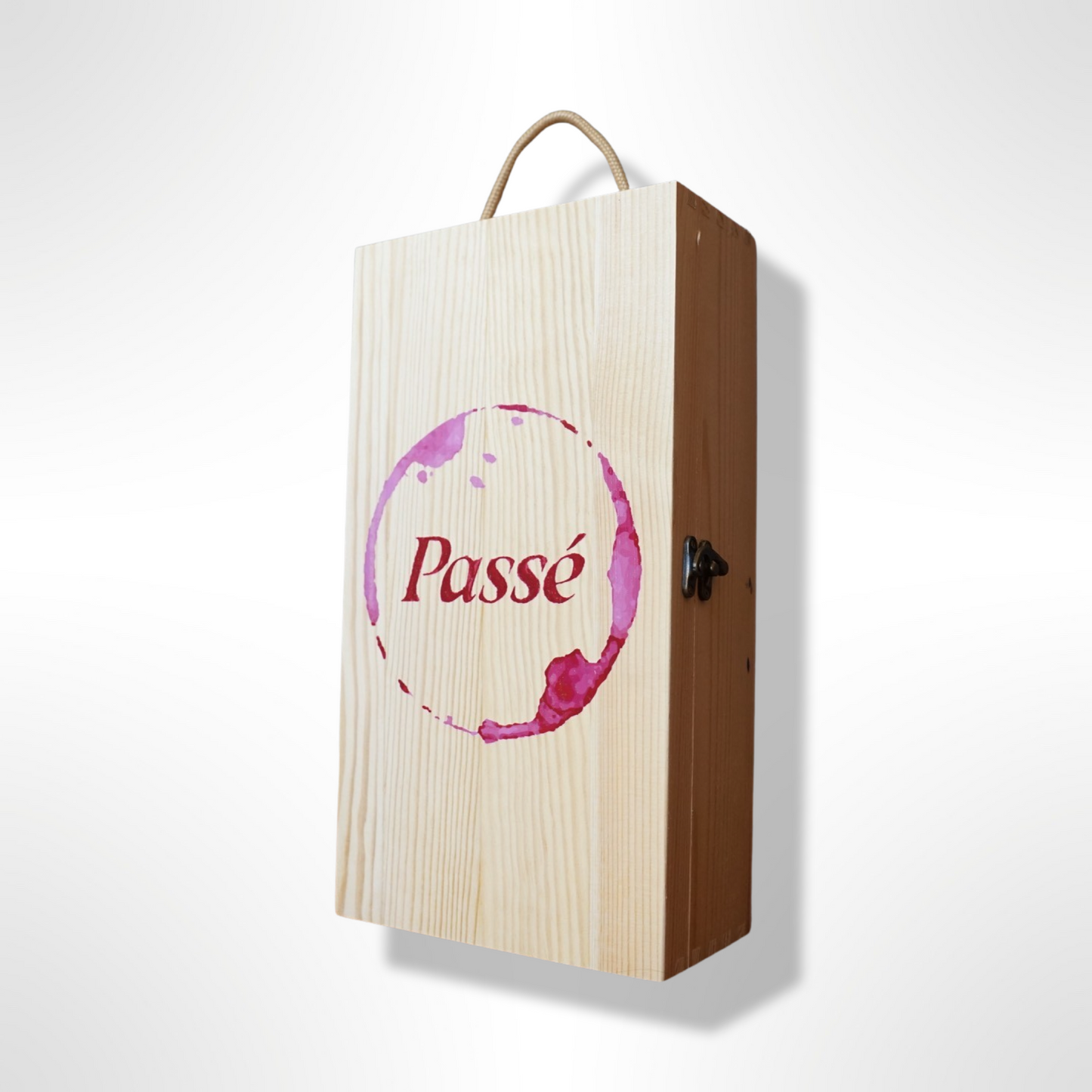 Branded Wooden Wine Box 2 bottles