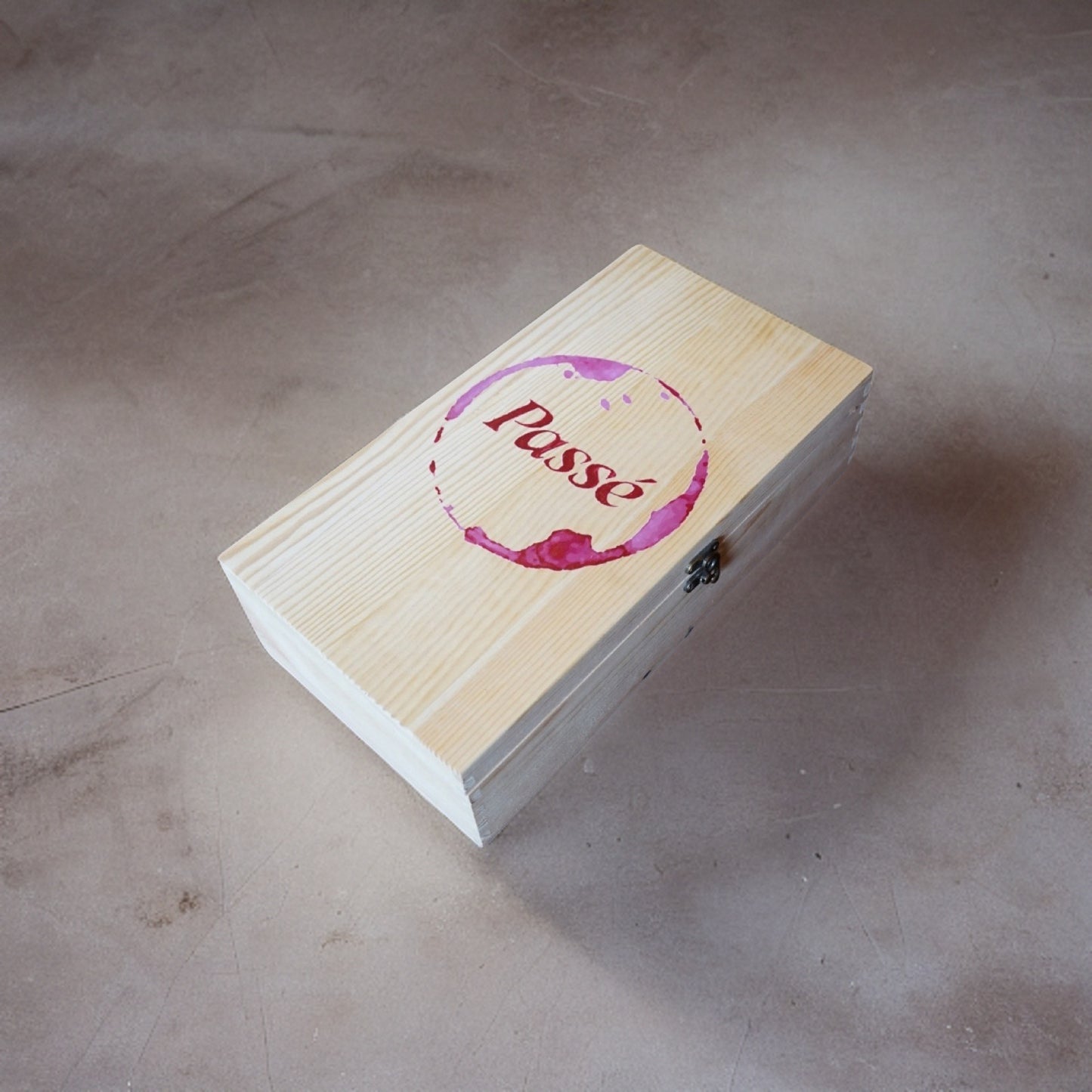 Branded Wooden Wine Box 2 bottles